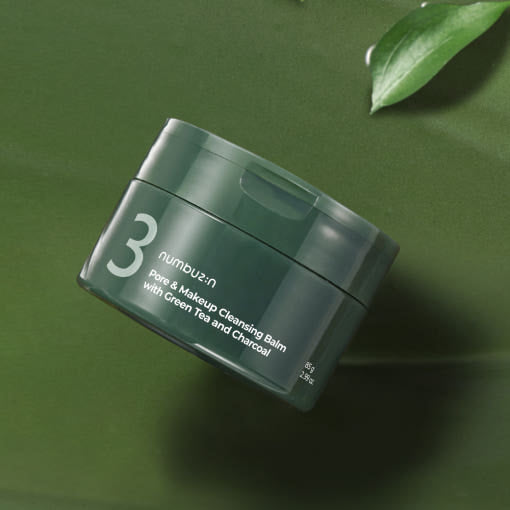 NUMBUZIN No.3 Green Tea Charcoal Pore Pack Cleansing Balm disponible sur Ma petite Coree, ton Eshop 100% K-beauty en direct de Seoul