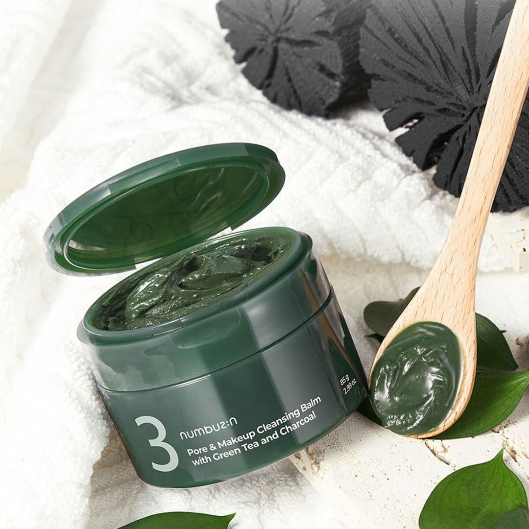 NUMBUZIN No.3 Green Tea Charcoal Pore Pack Cleansing Balm disponible sur Ma petite Coree, ton Eshop 100% K-beauty en direct de Seoul
