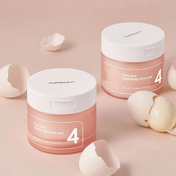 NUMBUZIN No.4 Pore Zero Peeled Egg Toner Pad disponible sur Ma petite Coree, ton Eshop 100% K-beauty en direct de Seoul