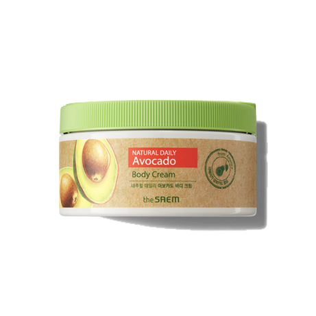 THE SAEM Natural Daily Avocado Body Cream 300ml available on Koolseoul.com, your Korean Eshop from Seoul !