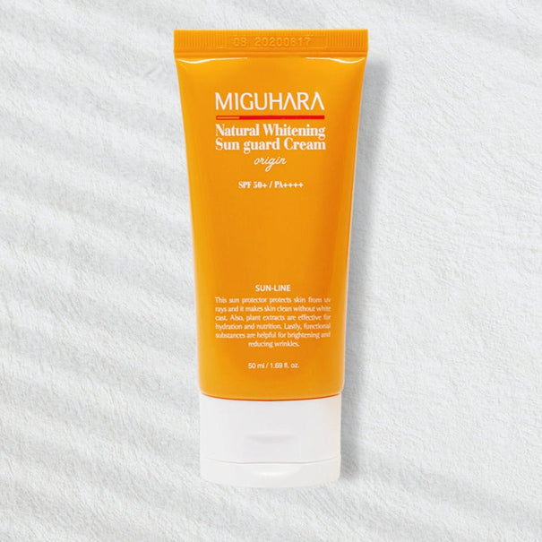 MIGUHARA Natural Whitening Sun Guard Cream Origin SPF50+ 50ml available on Koolseoul.com, your Korean Eshop from Seoul !