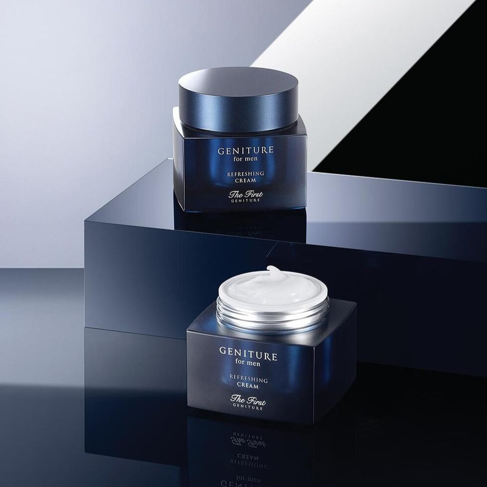 OHUI Geniture For Men Refreshing Cream 50ml - Gentleman Korea premium Korean men’s skincare product photography