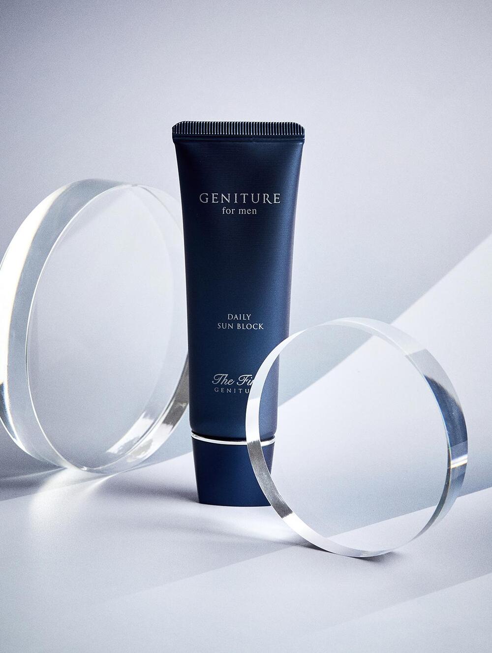 OHUI The First Geniture For Men Daily Sun Block 50ml - Gentleman Korea premium men's sunscreen in navy tube