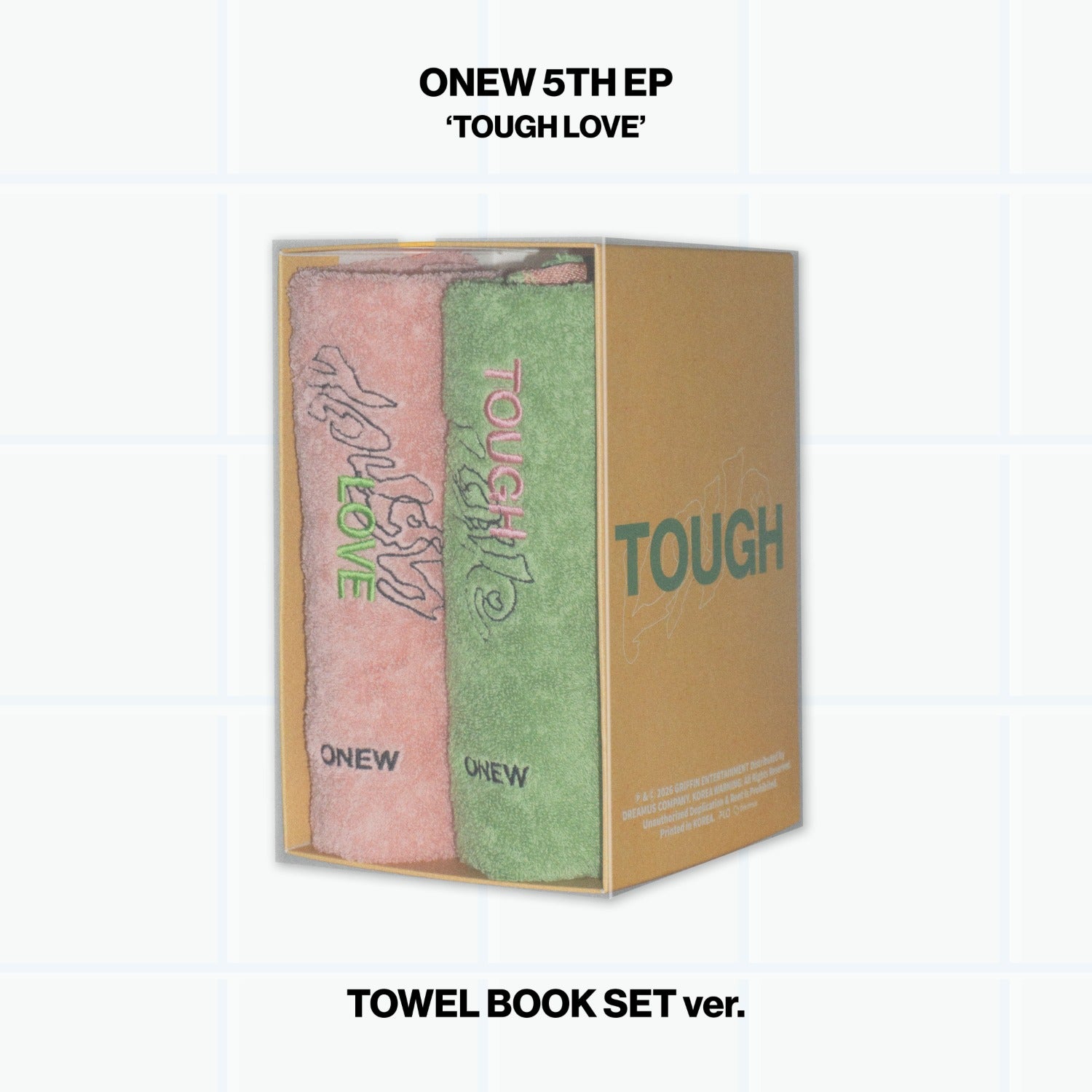 ONEW - 5th Mini Album [TOUGH LOVE] (TOWEL BOOK SET Ver.) - K | Kool Seoul - Buy Kpop Albums Online