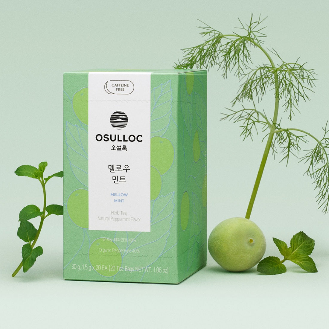 Osulloc [Organic, Caffeine-Free] Mellow Mint