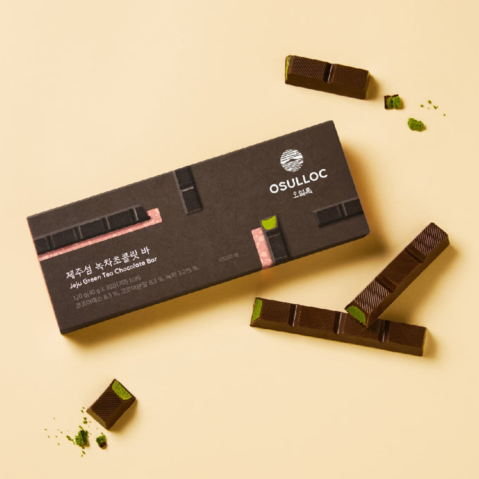 OSULLOC Jeju Island Green Tea Chocolate Bar 120g