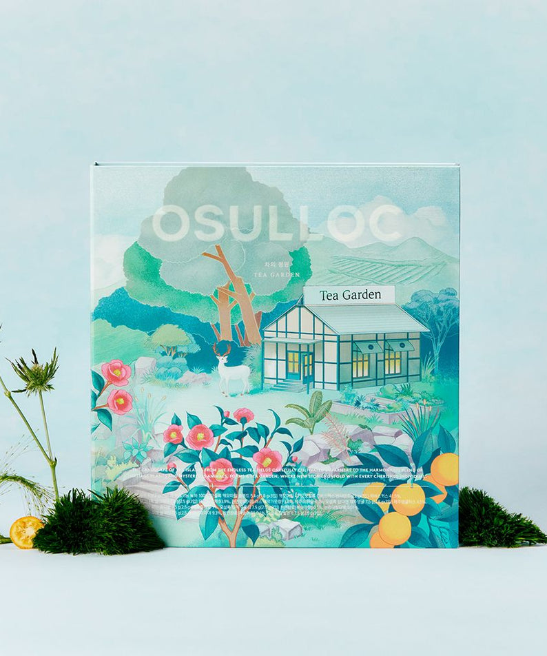 OSULLOC Tea Garden Set 2025 package with nature illustration