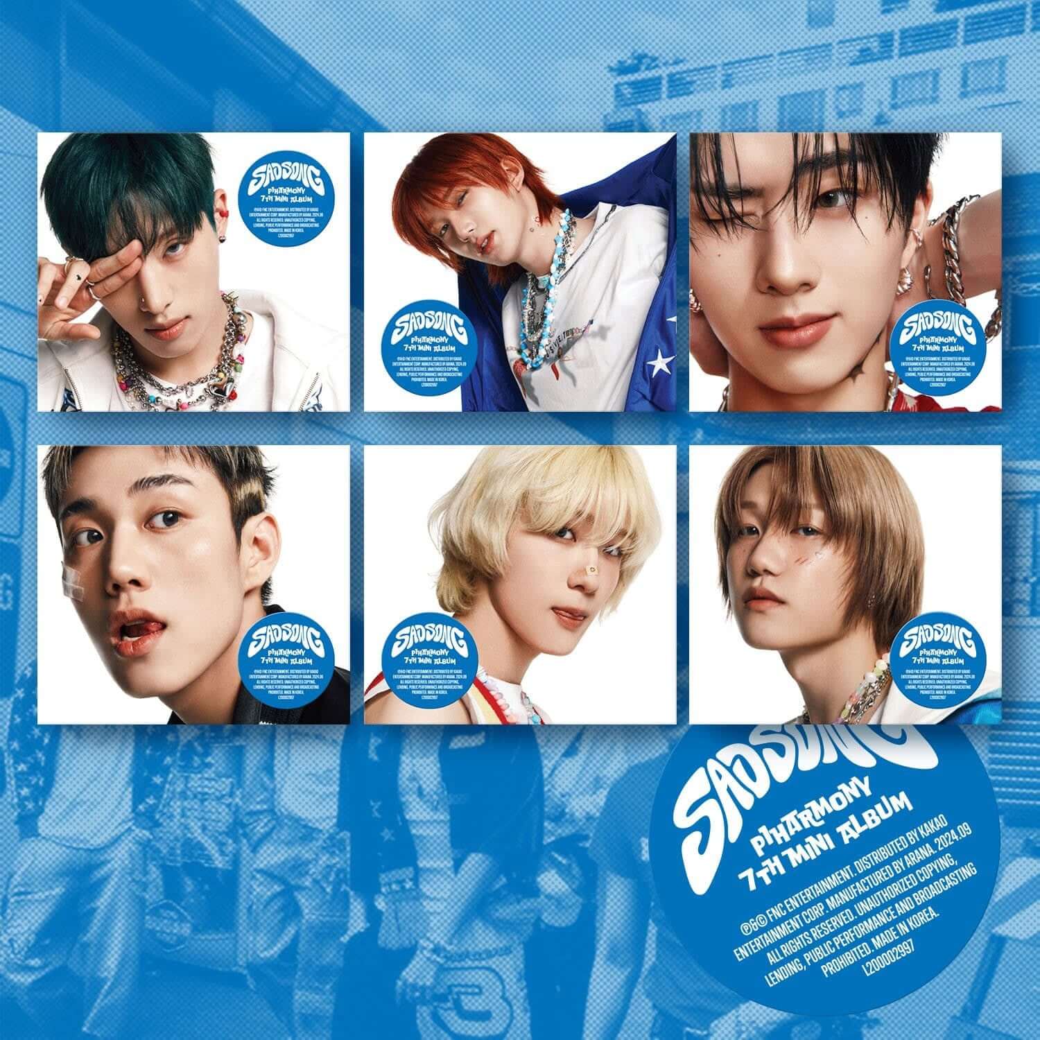 P1HARMONY - 7th Album [SAD SONG] (Digipack Ver.) (Random 1 o | Kool Seoul - Buy Kpop Albums Online