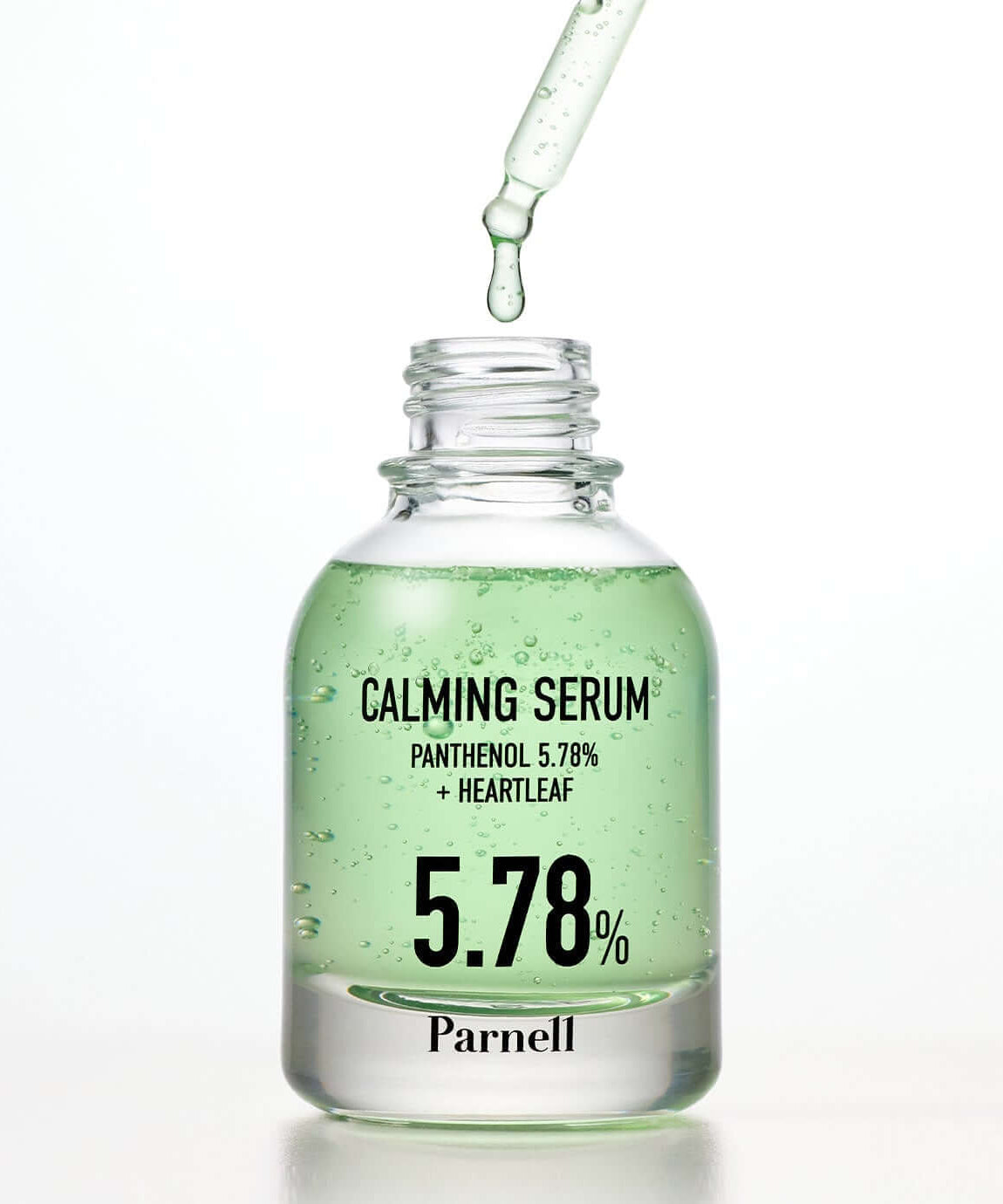 PARNELL Panthenol 5.78 Heartleaf Calming serum 30ml bottle with dropper