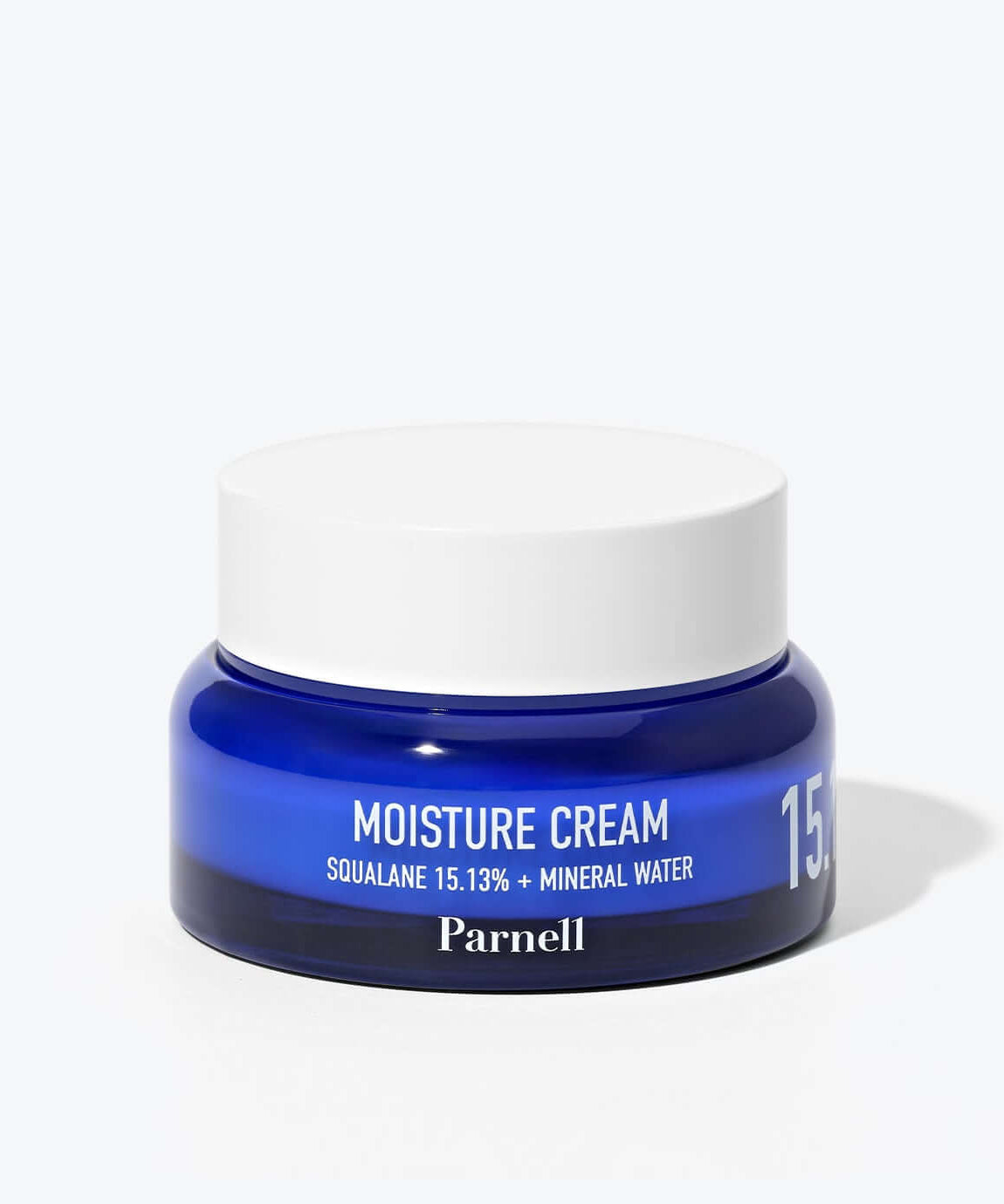 PARNELL Squalane 15.13 Mineral Water Moisture Cream 50ml jar on white background