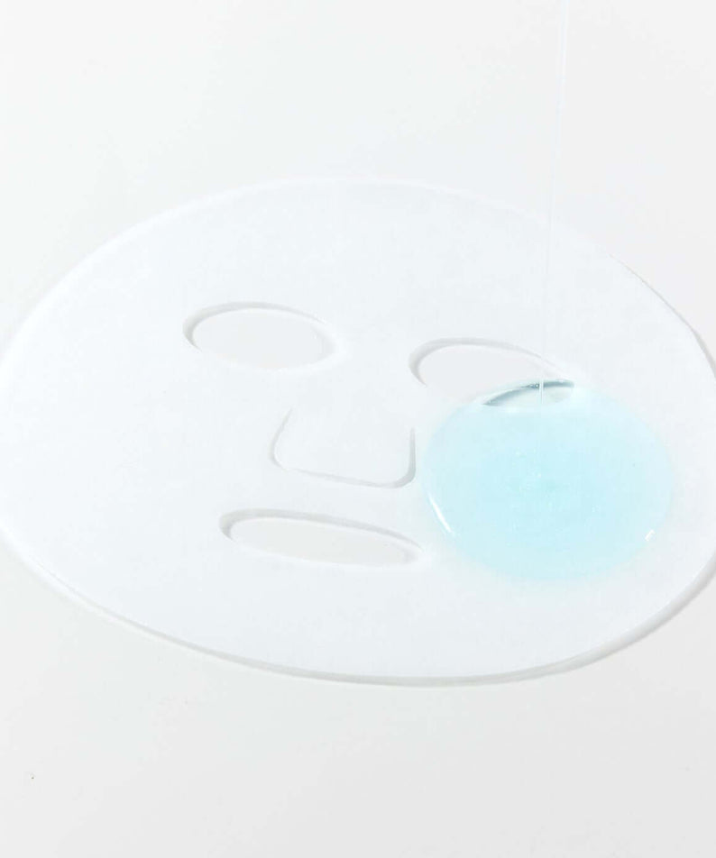 PARNELL Squalane Mineral Water Moisture Mask with hydrating serum on a white background