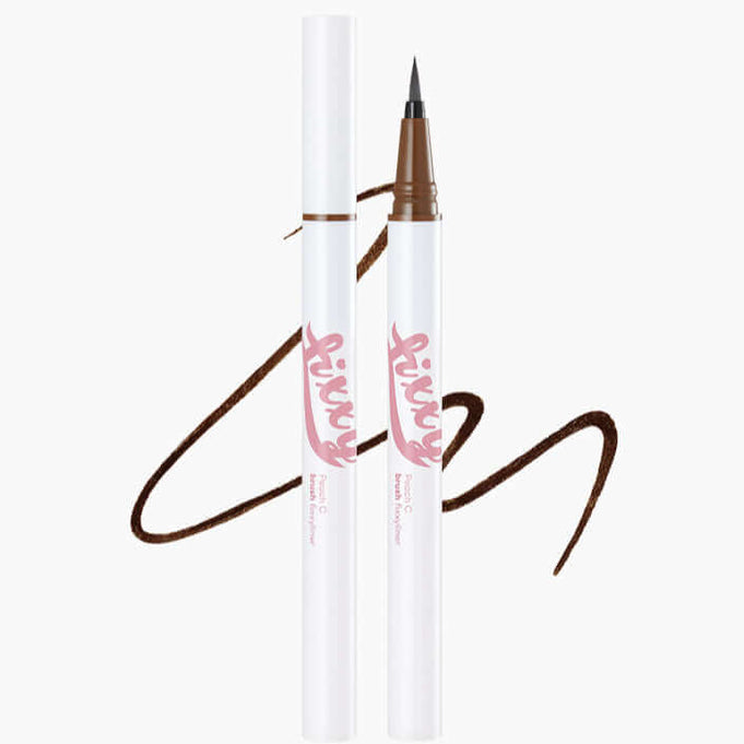 PEACH C Brush Pixie Liner, precision eyeliner pen with smooth application, suitable for detailed makeup looks.
