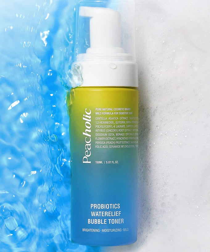 PEACHOLIC Probiotics Waterelief Bubble Toner 150ml | Kool Seoul