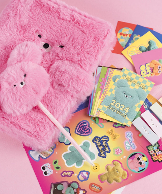 PINKFOOT Wasabi Bear Diary | Kool Seoul
