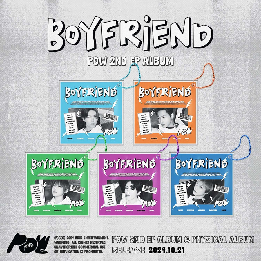 Pow - 2nd Ep Album [Boyfriend] (ランダム) - Kpop アルバム