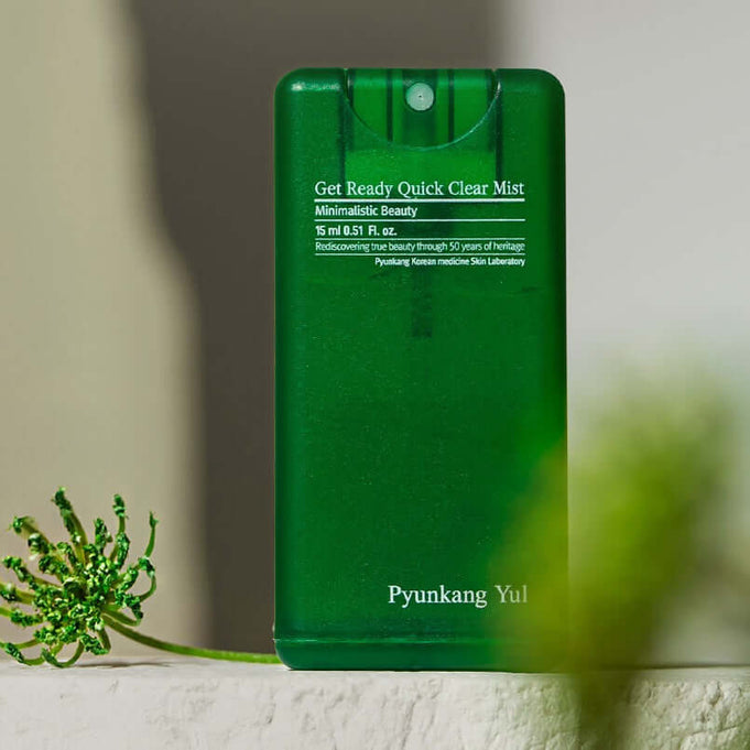PYUNKANG YUL Get Ready Quick Clear Mist 15ml product bottle on display.