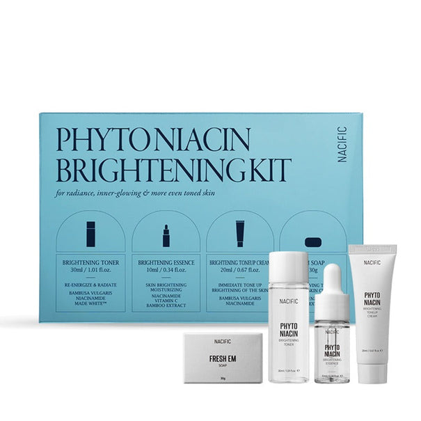 NACIFIC Phyto Niacin Brightening Kit (Soap+Toner+Essence+Cream) available on Koolseoul.com, your Korean Eshop from Seoul !