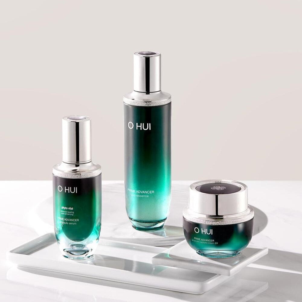 OHUI Prime Advancer Core Trial Set (Skin Softener, Serum, Cream) | Kool Seoul