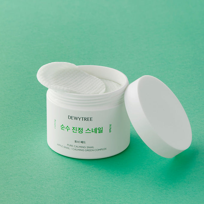 DEWYTREE Pure Calming Snail Apple Snail Toner Pads x70 | Kool Seoul