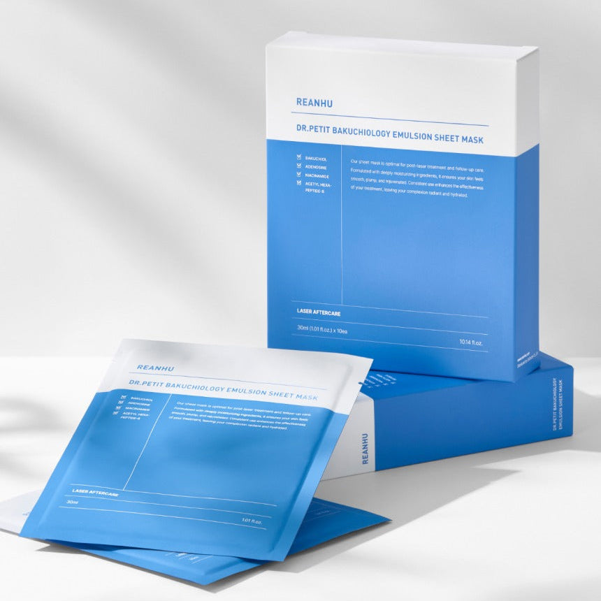 Reanhu Dr.Petit Bakuchiol Mask Pack Sheet Mask 10 Sheets