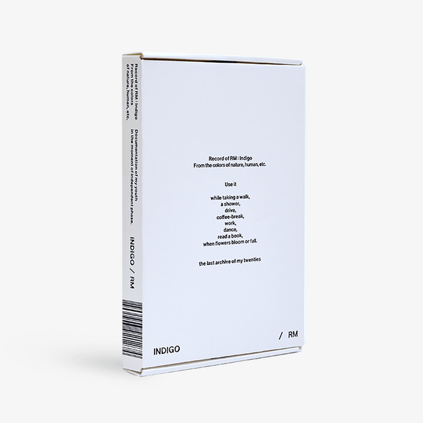 RM Indigo Album (Book Edition) available on Koolseoul.com, your Korean Eshop from Seoul !