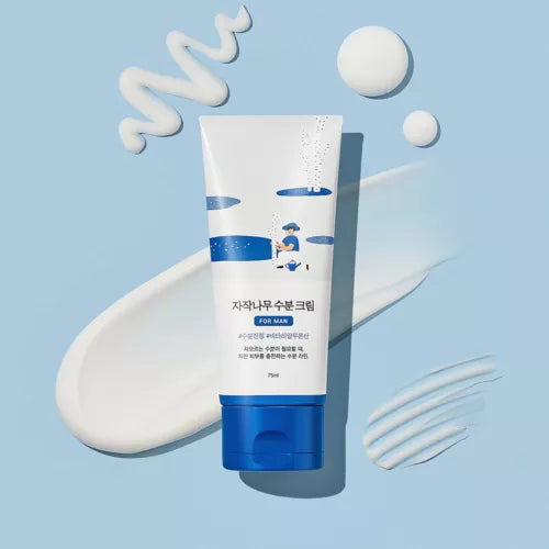 ROUND LAB For Men Birch Moisture Cream 75ml - Gentleman Korea men’s hydrating birch cream 75ml product image