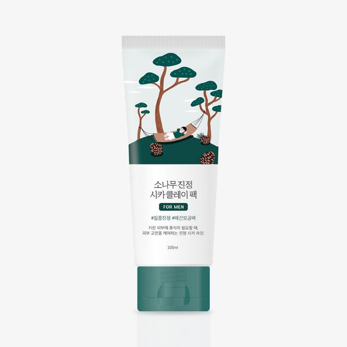 ROUNDLAB For Men Pine Calming Cica Clay Pack 100ml disponible sur Ma petite Coree, ton Eshop 100% K-beauty en direct de Seoul