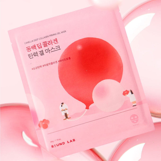 ROUND LAB Camellia Deep Collagen Firming Gel Mask | Kool Seoul