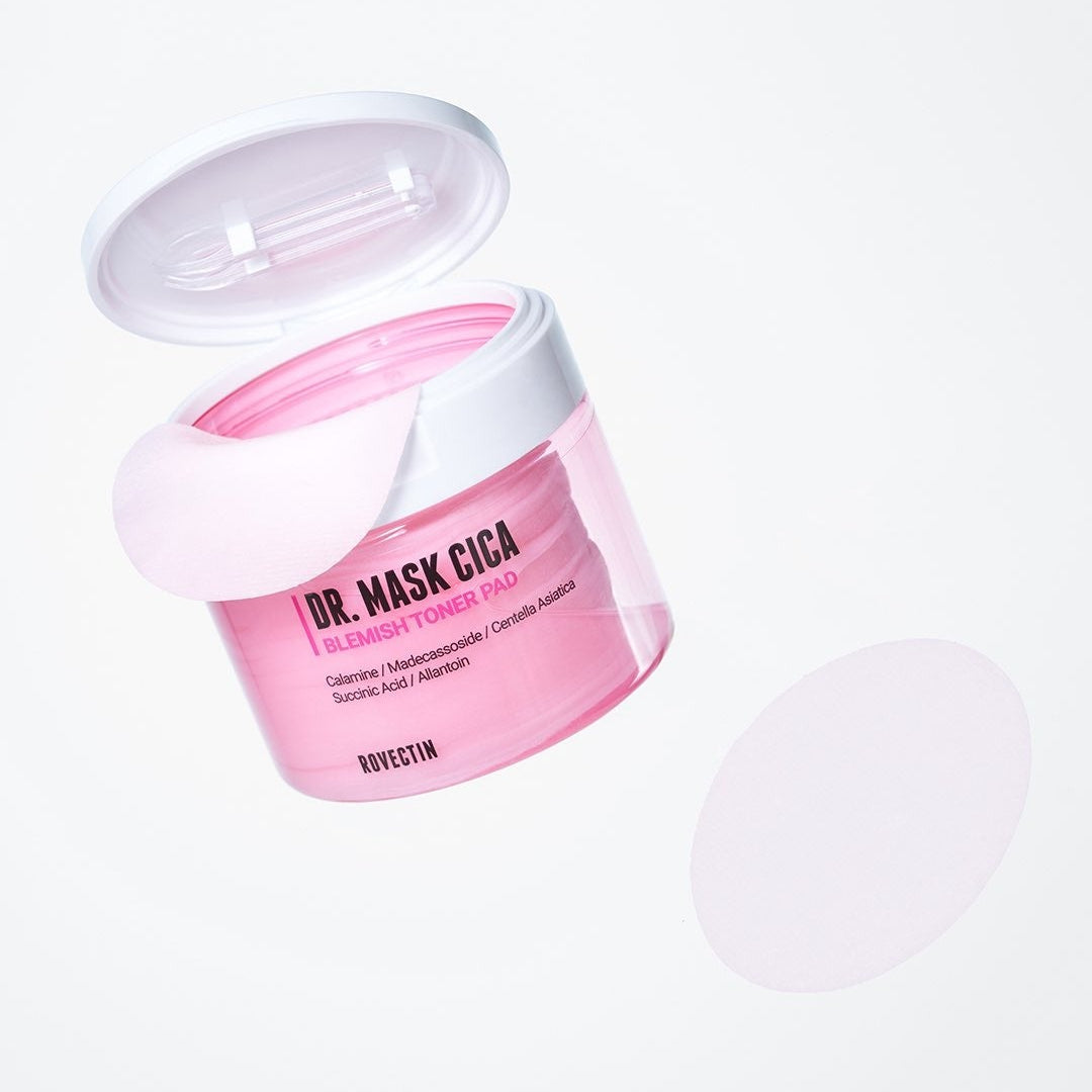 ROVECTIN Dr.Mask Cica Blemish Toner Pads 60 Sheets