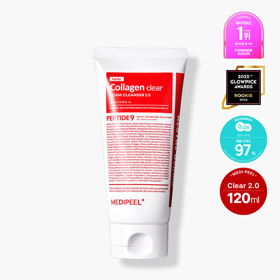 MEDIPEEL Red Lacto Collagen Clear Foam Cleanser