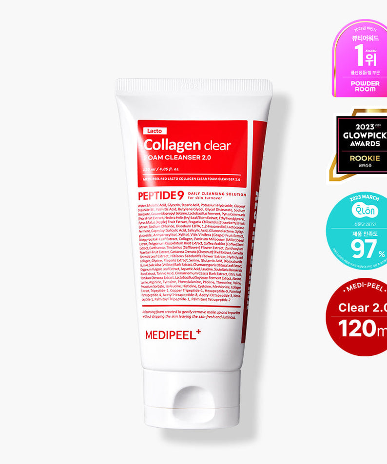 MEDIPEEL Red Lacto Collagen Clear Foam Cleanser | Kool Seoul