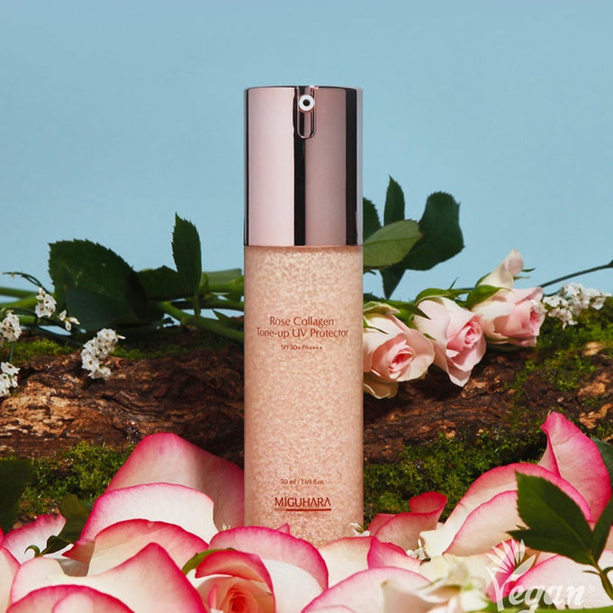 MIGUHARA Rose Collagen Tone-Up UV Protector SPF50+ 50ml | Kool Seoul