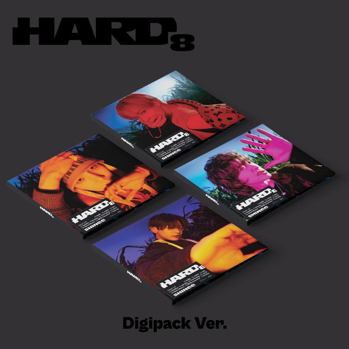 SHINEE The 8th Album - [HARD] (Digipack Ver.)(Random) album cover featuring colorful artistic designs.