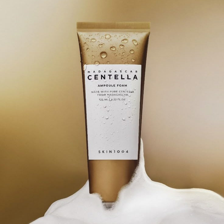 SKIN1004 Madagascar Centella Ampoule Foam 125ml product image with foam.