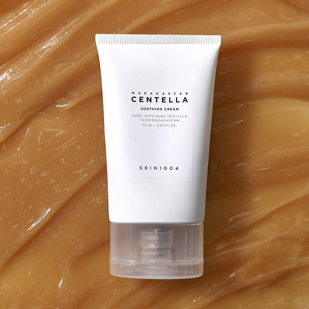 SKIN1004 Madagascar Centella Soothing Cream 75ml on textured background