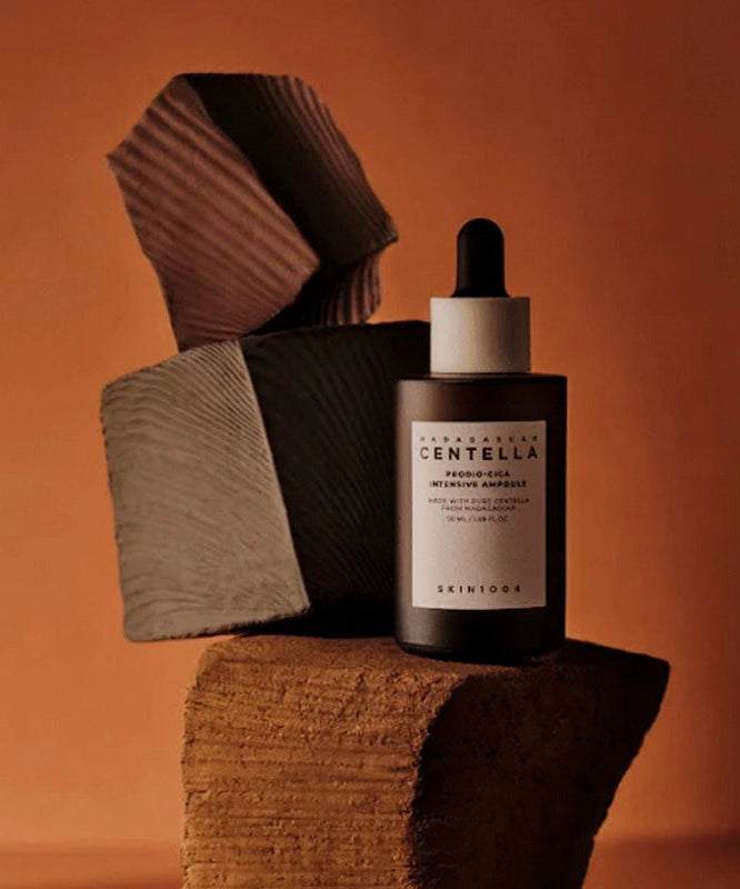 SKIN1004 Madagascar Centella Probio-cica Intensive Ampoule 50ml bottle with artistic background.