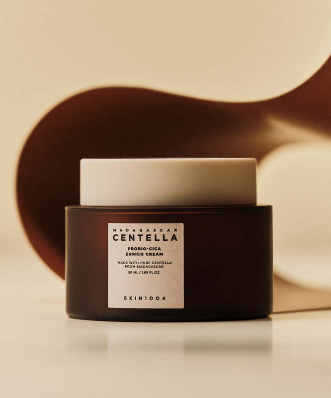 SKIN1004 Madagascar Centella Probio-cica Enrich Cream 50ml jar on display