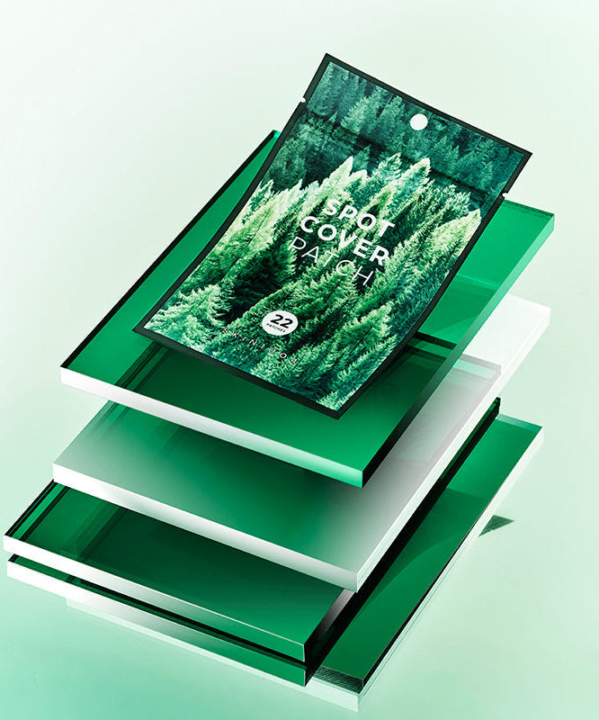 SKIN1004 Spot Cover Patch 22patch packaging on decorative green background