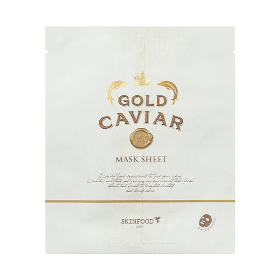 SKINFOOD Gold Caviar EX Mask Sheet for revitalizing skin care