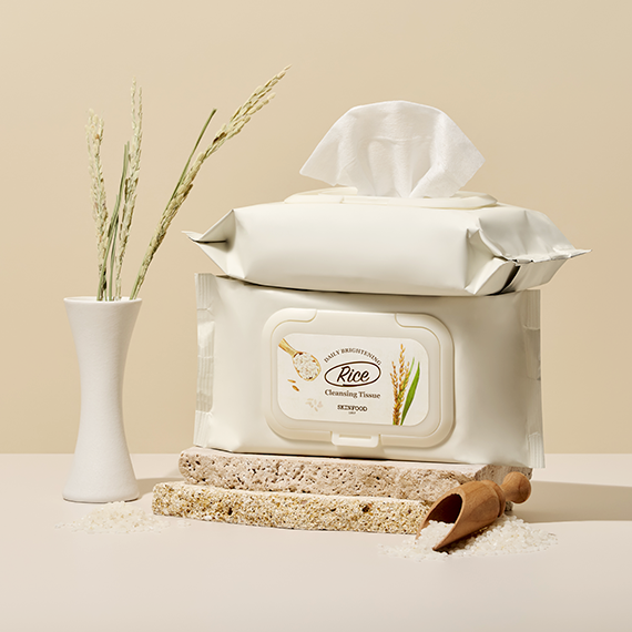 Skinfood Rice Daily Brightening Cleansing Tissue 80p