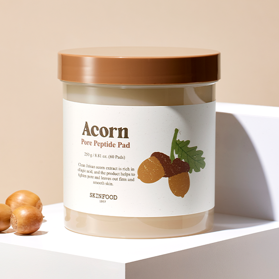 SKINFOOD Acorn Pore Peptide Pad 250g available on Koolseoul.com, your Korean Eshop from Seoul !