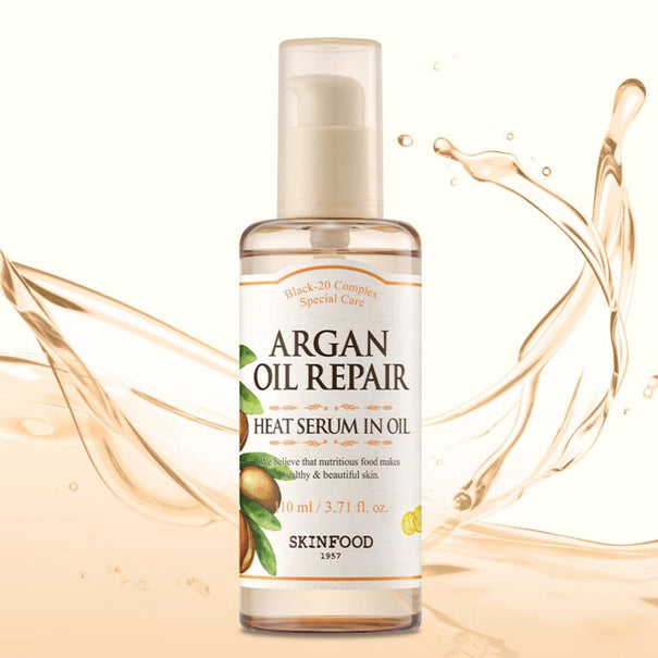 SKINFOOD Argan Oil Repair Heat Serum In Oil 110ml available on Koolseoul.com, your Korean Eshop from Seoul !