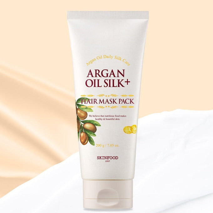 SKINFOOD Argan Oil Silk+ Hair Mask Pack 200g | Kool Seoul
