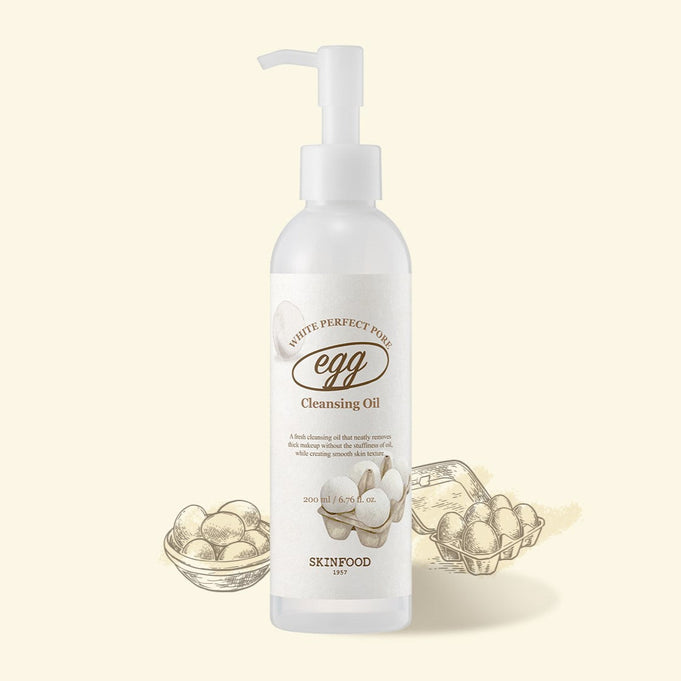 SKINFOOD Egg White Perfect Pore Cleansing Oil 200ml | Kool Seoul