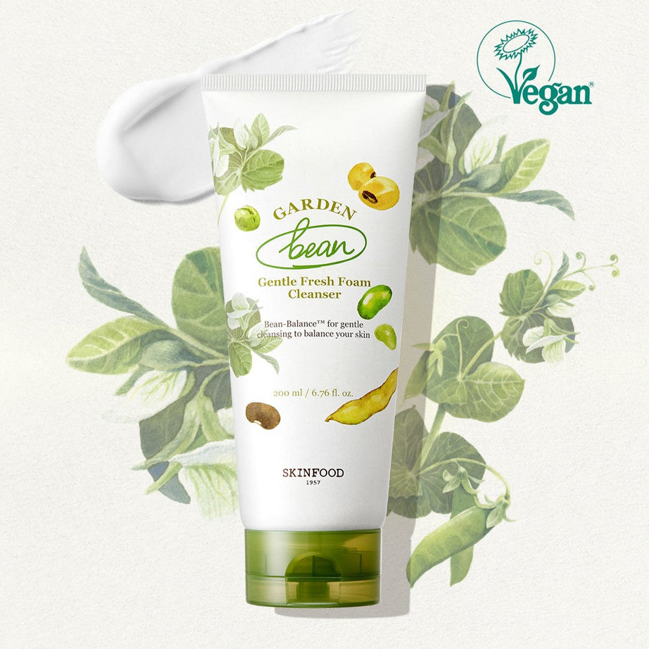 SKINFOOD Garden Bean Gentle Bubble Foam Cleanser 200ml on sales on our Website !