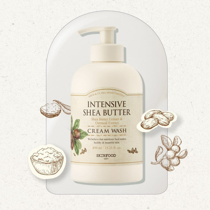SKINFOOD Intensive Shea Butter Body Cream Wash 450ml | Kool Seoul