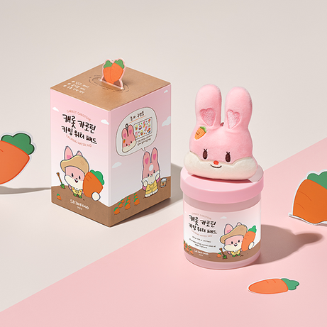 SKINFOOD Muffin & Nuts Collab Carrot Carotene Calming Water Pads 250g available on Koolseoul.com, your Korean Eshop from Seoul !