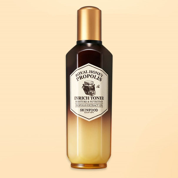 SKINFOOD Royal Honey Propolis Enrich Toner 160ml available on Koolseoul.com, your Korean Eshop from Seoul !