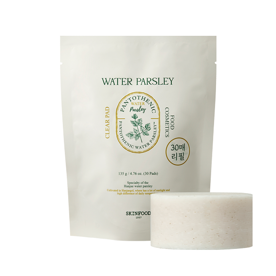 SKINFOOD Pantothenic Water Parsley Clear Pad | Kool Seoul