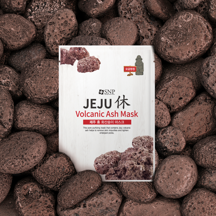 Snp Beauty Jeju Rest Volcanic Ash Mask 22ml*10ea